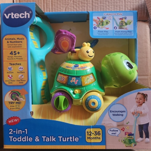 Vtech 2-in-1 Toddle & Talk Turtle - Picture 4 of 4